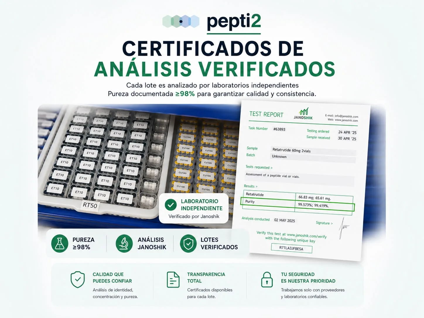 Verificado por Janoshik