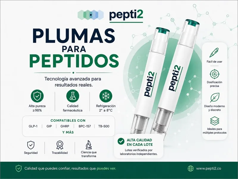Plumas de aplicación para péptidos