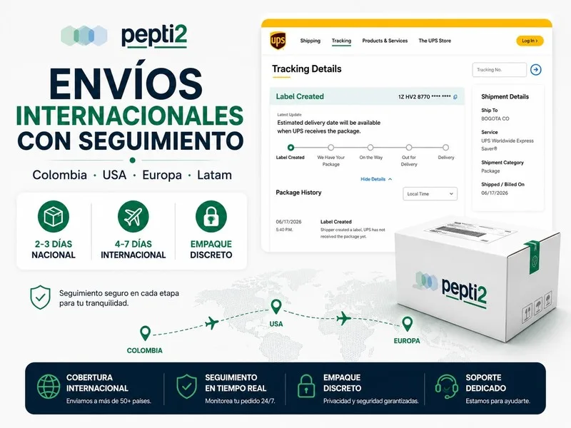 Envíos internacionales con seguimiento